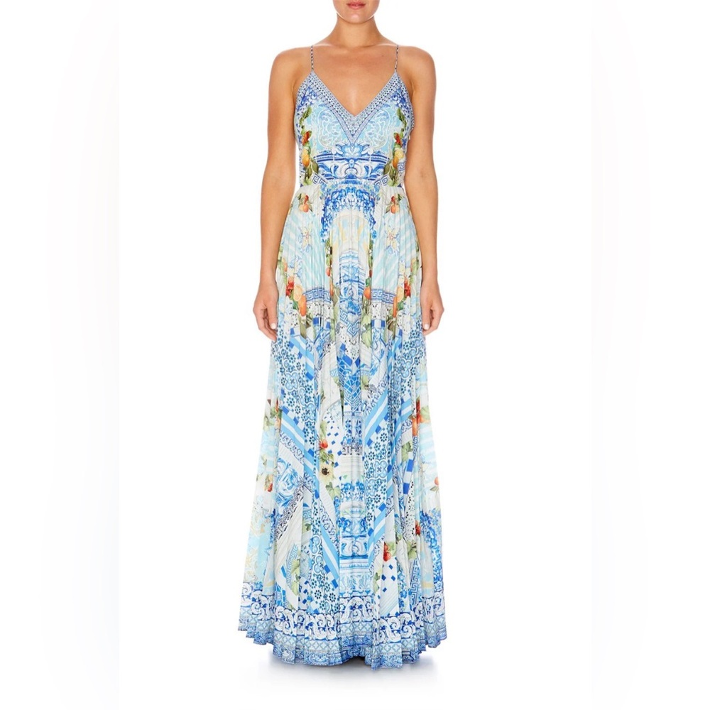 Camilla pleated slip dress open back - Picture 8 of 10